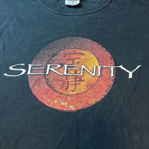 Vintage 2005 SERENITY Universal Studios M and O Knits MOVIE Black T Shirt Mens M - Picture 4 of 5